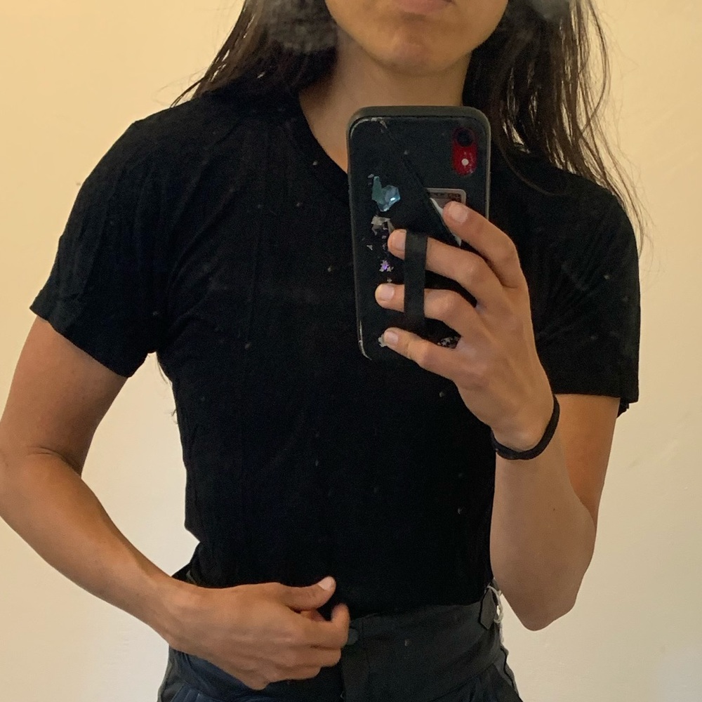 Reformation plain black T